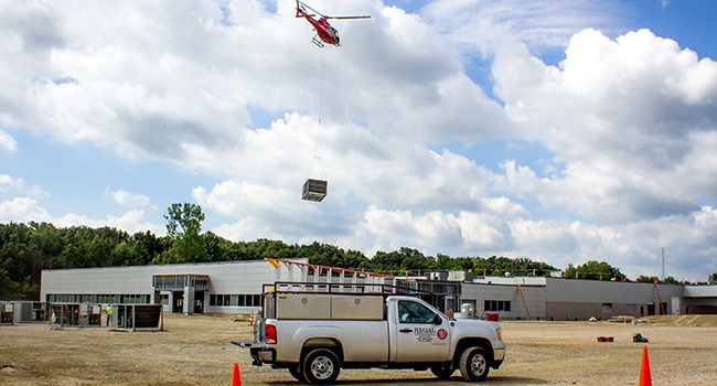 Regal Plumbing - Truck Helicopter photo